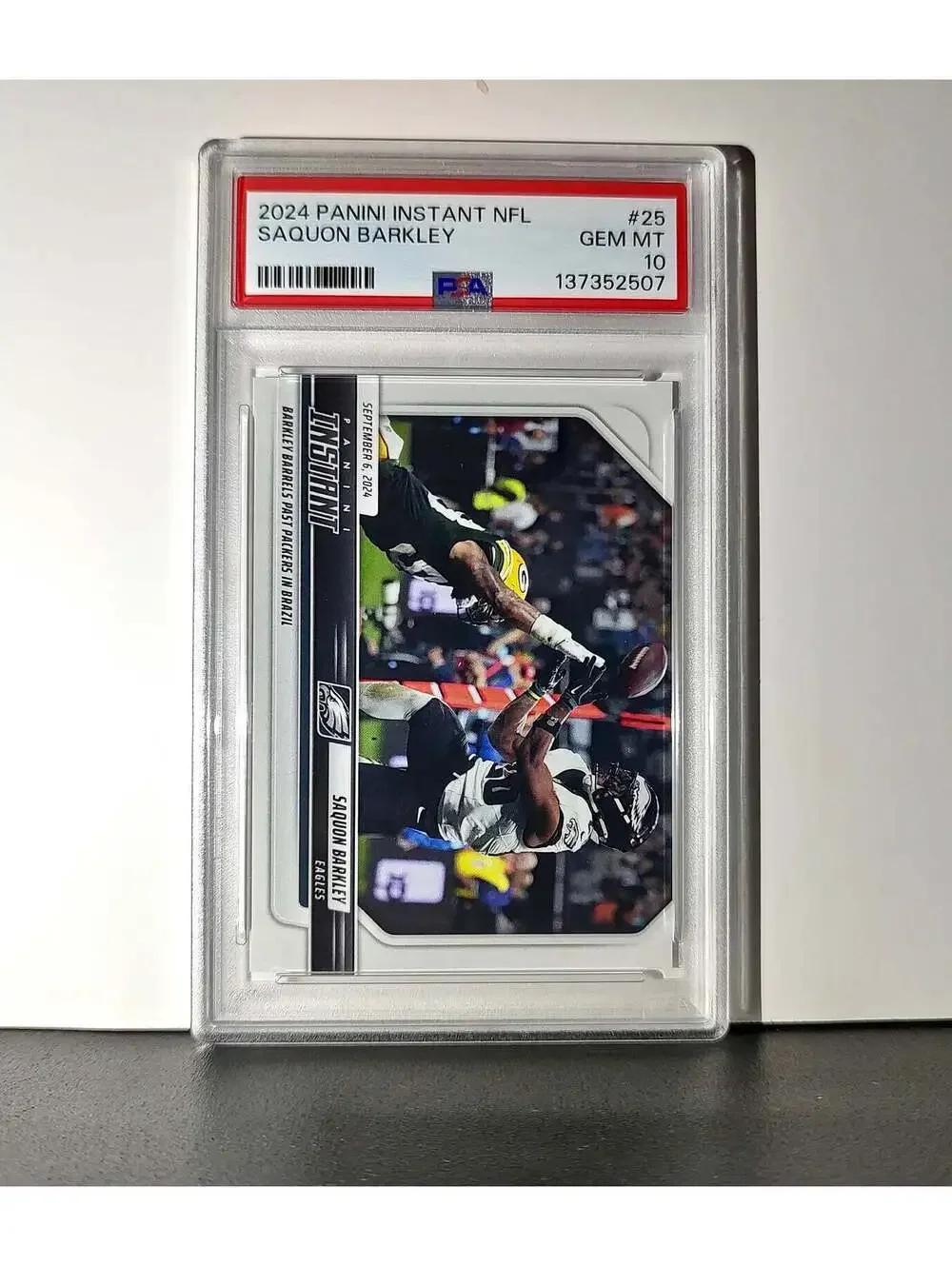 Saquon Barkley Rookie 2024 Panini Instant NFL #25 PSA 10 Gem Mint